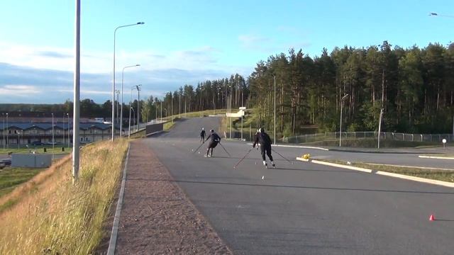 Упражнения на роликах для горнолыжника! смотреть онлайн