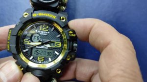 Настройка времени на часах G-SHOCK