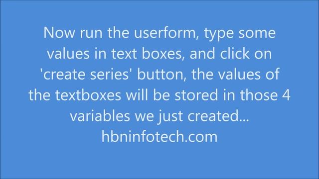 Excel vba Userform tutorial - How to create number series using Userform Part 2 смотреть онлайн