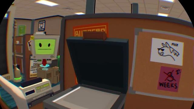 Как обожраться пончиков и не потолстеть? Job Simulator. VR игра. Виртуальная реальность. смотреть онлайн