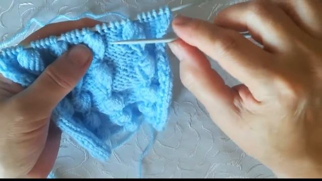 Вяжем спицами узор "Ракушка" Подробный обзор вязания узора. смотреть онлайн