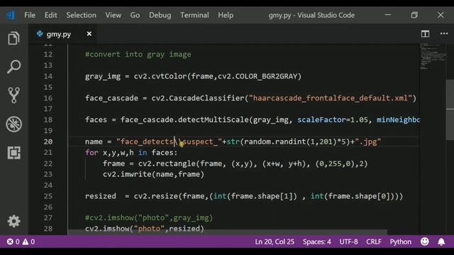 Python Face Detection смотреть онлайн