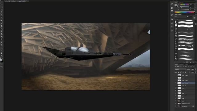 MODO 3d to Photoshop - Painting environments over 3d models. смотреть онлайн