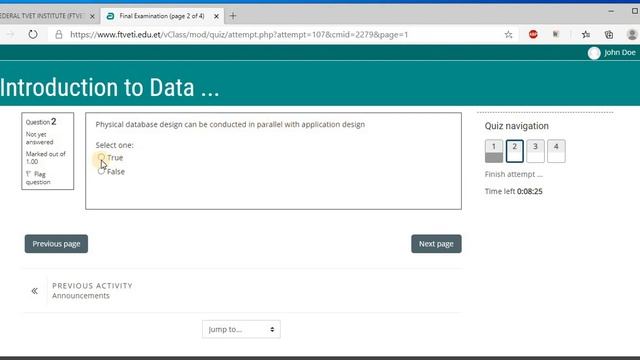 Online Exam Demonstration on Moodle смотреть онлайн