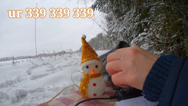 Трансивер Маламут М2, приём слабого CW (QSO CT7/K9PM)