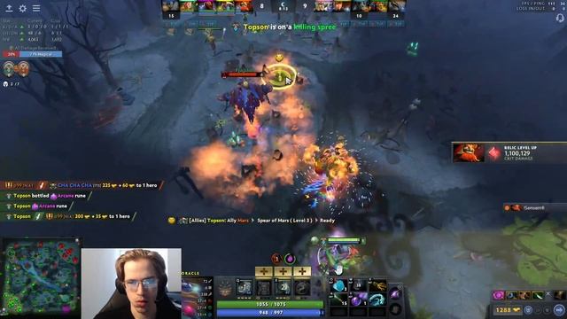 TOPSON Oracle deleting heroes in 10 sec смотреть онлайн
