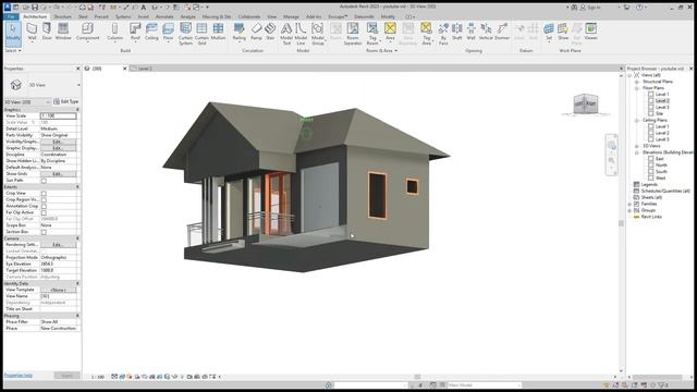 How To Create Roof In Revit Part 2 //Gable roof смотреть онлайн