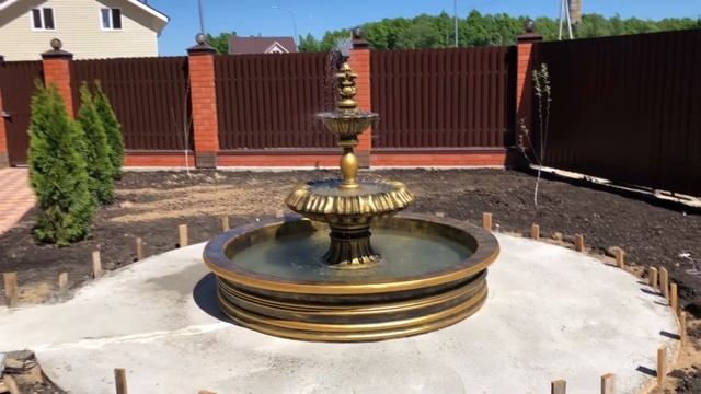 Садовый фонтан Королевский. Золото. Красногорск // КОРОЛЕВСКАЯ АРХИТЕКТУРА смотреть онлайн