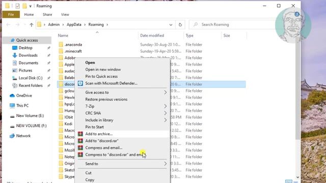 Discord : Unable to Delete Appdata and LocalAppdata Discord Folder смотреть онлайн