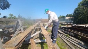 Необычный Забор своими руками - легко, просто, быстро!  Вечный забор за копейки! Забор из доски!