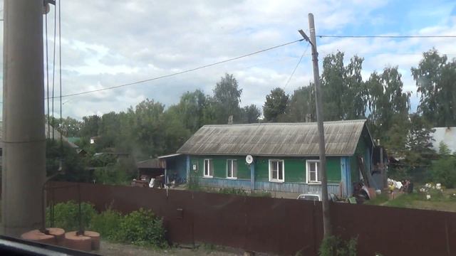Прибытие в Глазов из окна дизель-поезда смотреть онлайн