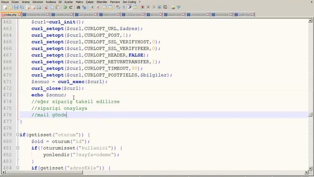 PHP İLE E TİCARET KAPILARI 10.5
