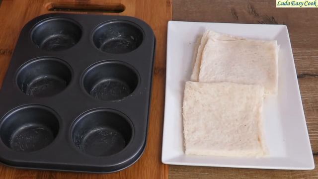 ХЛЕБНЫЕ КОРЗИНОЧКИ ТАРТАЛЕТКИ для разных начинок за 5 минут | TOAST CUP смотреть онлайн
