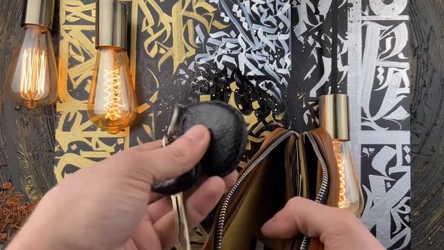 Клатч в комплекте с кошельком из натуральной кожи ручной работы смотреть онлайн