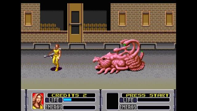 Sega Mega Drive 2 (Smd) 16-bit Alien Storm Mission 6 Night crawler