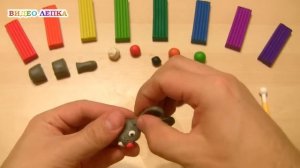 ЗАЯЦ - Лепим из пластилина | Видео Лепка