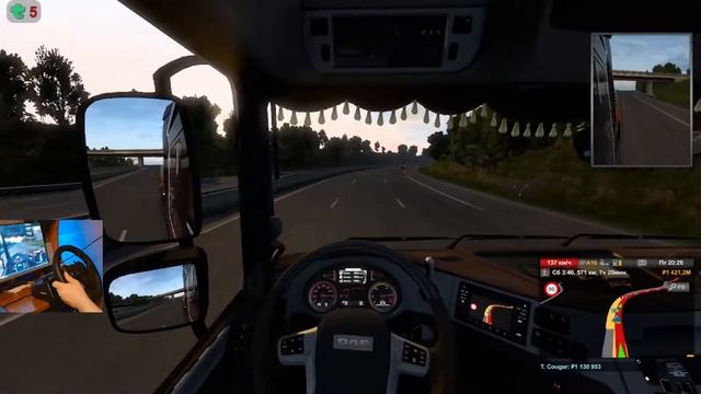 Играем в ЕТС2. Стрим на руле Logitech G923 ?Euro Truck Simulator 2? смотреть онлайн