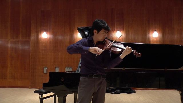 Kehan Zhang Plays E. Ysaÿe Sonata for Solo Violin No.6