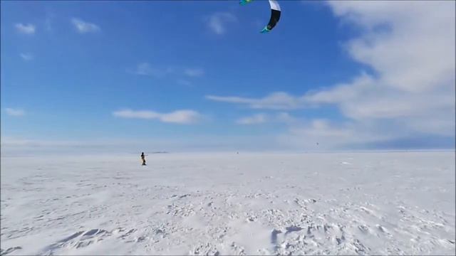 Зимний кайтинг в дубках Март 2017 смотреть онлайн