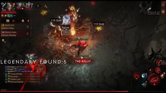 Grinding Blood Knight Legendary Essence Live Right Now - Inferno Open World Farm - ?LIVE смотреть онлайн