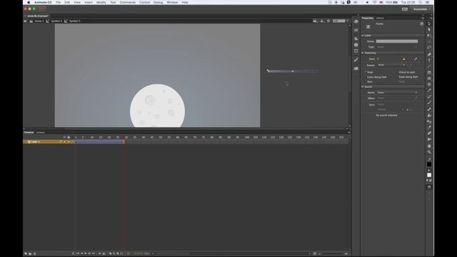 Animate CC Tutorial: Create the Moon Animation (FREE DOWNLOAD) смотреть онлайн