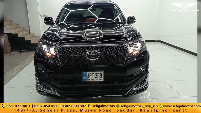 Toyota Prado 2009 Face uplift into 2021 Bugatti Head Lamp TRD Grill Modellista Bodykit Sehgal Motor смотреть онлайн