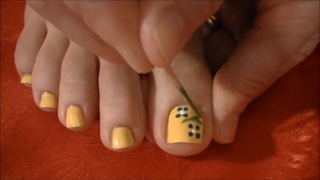 Yelena Style Secrets. Floral Pedicure Tutorial