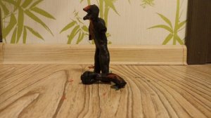 битва чёрного монстра и зелёного 3!!бой монстров из пластилина (мир пластилина) анимация