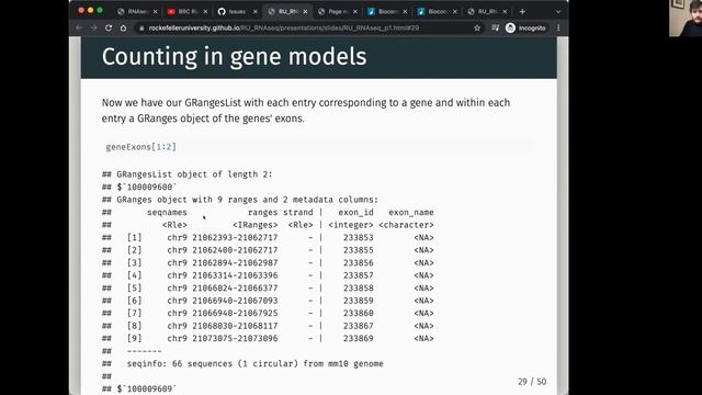 RNAseq Analysis - Session 1 - Alignment and Counting смотреть онлайн