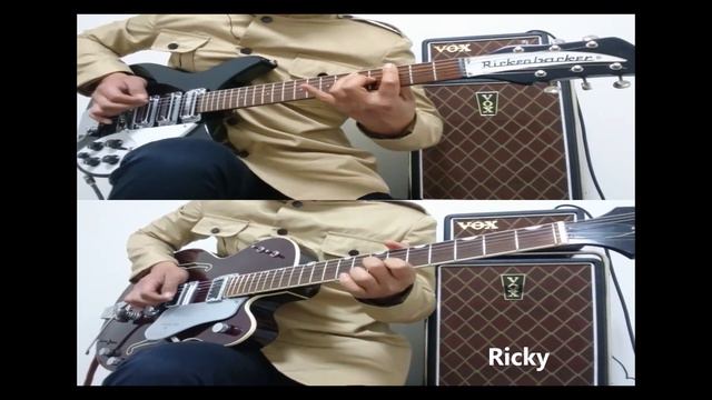 I Feel Fine - The Beatles Guitar cover and Vox mini super beetle sound　ビートルズ　ギターカバー смотреть онлайн