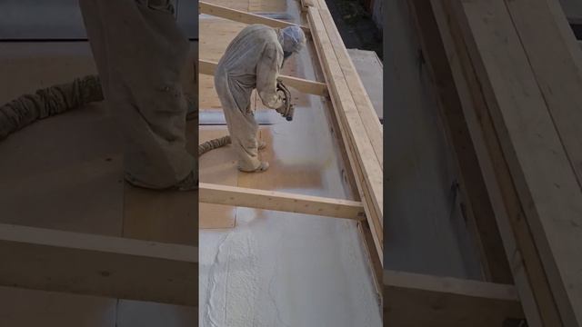 ППУ утепление потолка .Строю гараж мечты с нуля . #ппу#строюгараж#моепроизводство смотреть онлайн