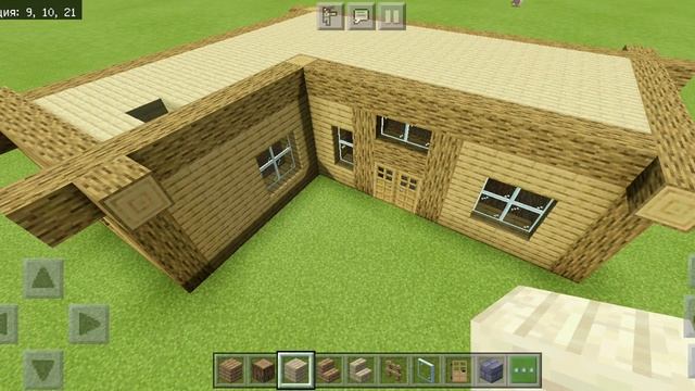 #1 Как построить крутой деревянный двухэтажный дом в Майнкрафте. смотреть онлайн