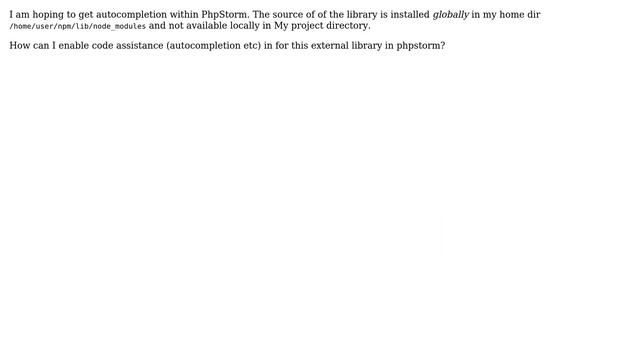 How can I enable an external library in PhpStorm? смотреть онлайн