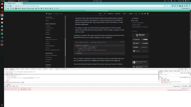 Reading the new VueJs.org docs LIVE! - Part 31 - Teleport built-in component смотреть онлайн