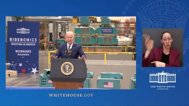 President Biden Delivers Remarks on how Bidenomics is Investing in America смотреть онлайн