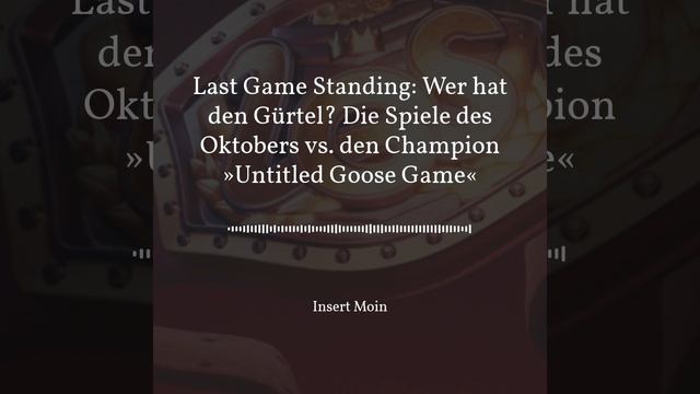 Last Game Standing: Wer hat den Gürtel? Die Spiele des Oktobers vs. Champ "Goose" смотреть онлайн