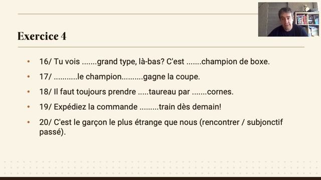 Test de grammaire française (B1) смотреть онлайн