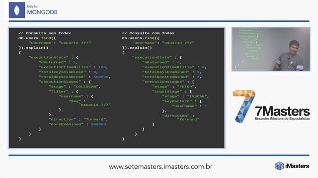 MongoDB indexes por Sergio Toshihiro - 7Masters MongoDB смотреть онлайн