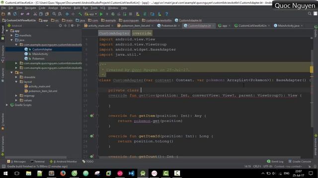 Android Kotlin - Custom ListView With Image And Text смотреть онлайн