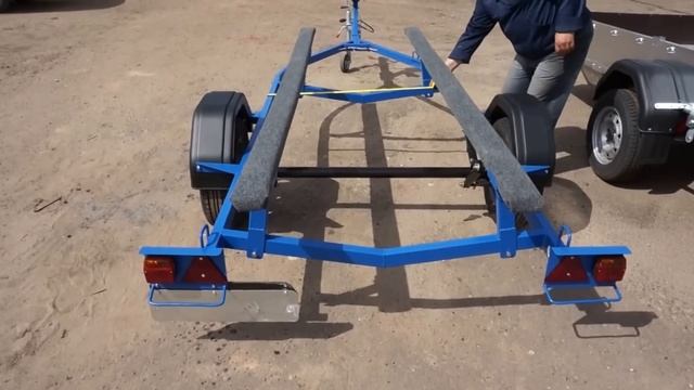 Самый дешевый лодочный прицеп 5 метров для перевозки лодки типа Казанка Багем Ателье Прицепов смотреть онлайн