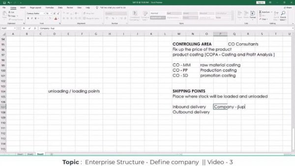 SAP SD || ENTERPRISE STRUCTURE - Define Company Video 3 || SAP SD Realtime Training Course 2023