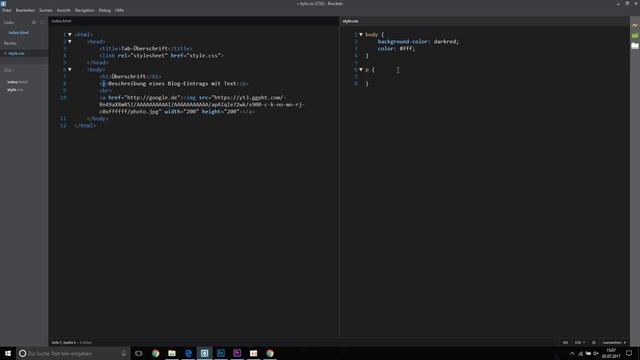 CSS Tutorial: Basics (Deutsch) - Einstieg ins Web Design смотреть онлайн
