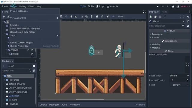GODOT Engine TUTORIAL #03: Make Your First 2D PLATFORMER GAME with GODOT: Player & State Machines смотреть онлайн