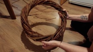 Венок из веток своими руками ?? | Венок из винограда ✨| Декоративный венок?