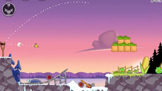 On Finn Ice 1-11 | Score 232530 | Angry Birds Seasons