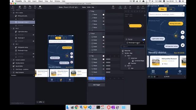 Как сделать прототип интерактивной карты в ProtoPie? Часть 1 смотреть онлайн