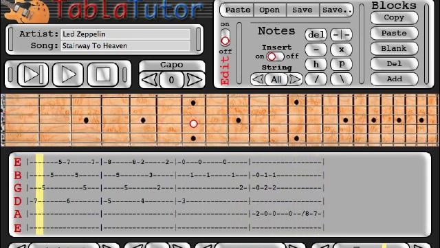 TablaTutor - Guitar tab software for the Mac and PC - Stairway to heaven смотреть онлайн