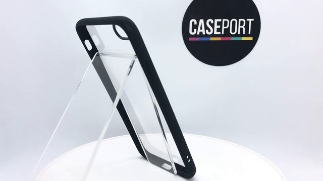Чехол на iPhone SE (2020), 7 и 8 с прозрачной стенкой и черными рамками, серии Ultra Hybrid смотреть онлайн