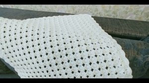 Детский плед вязаный крючком