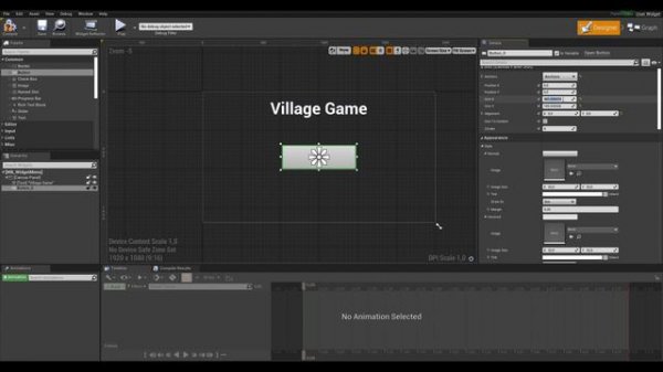 UnrealEngine 4.27: Виджеты (UI) – Создание меню игры